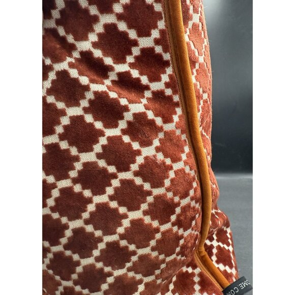 Rodeo Home Luxury Throw Pillow Large Velvet Geometric Feather Down Filled 20x20 - Picture 3 of 8